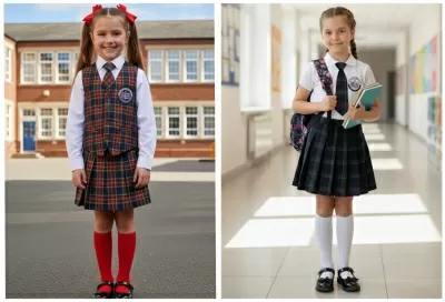 УЧЕНИЧЕСКИ УНИФОРМИ ЗА МОМИЧЕТА