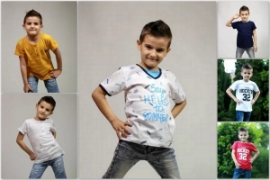 BOYS T-SHIRTS WITH SHORT SLEEVES
