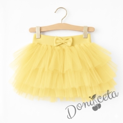 Детска туту пола пачка в жълто