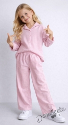 Детски комплект от две части в нежен светлорозов цвят