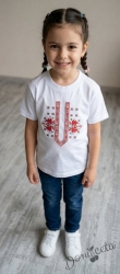 Детска тениска/блузка с къс ръкав с фолклорни/етно мотиви