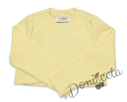 Детско болеро  за момиче в жълто Contrast