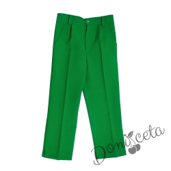Официален панталон в зелено за момче