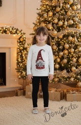 Коледна блуза с картинка на коледно джудже
