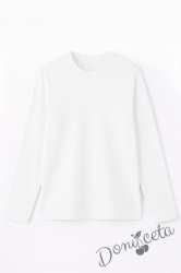 Детска блуза с дълъг ръкав в червено за момче или момиче и за ученическа униформа