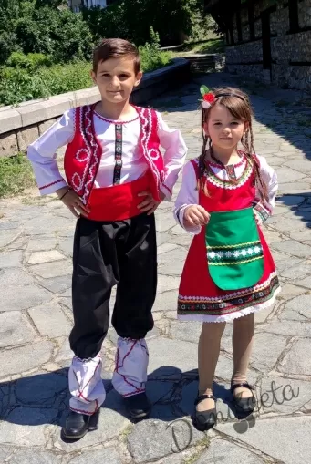 Народна носия 39 за момче с фолклорни етно мотиви 