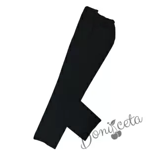 Официален детски костюм за момче от 5 части  в черно 4