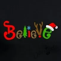 Дамска тениска в черно Believe 2