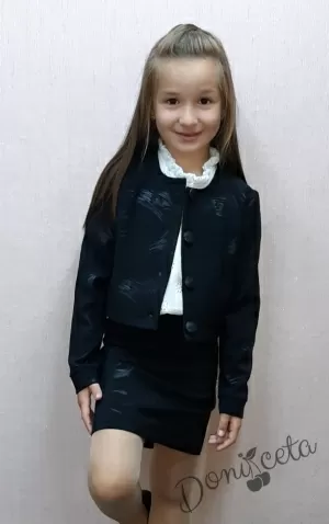 Детска права пола в черно с ластик 45213972