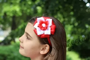 Диадема в червено