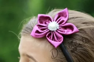 Ръчно изработена диадема София в лилаво
