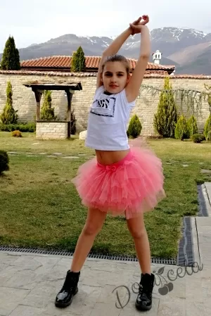 Детска пола пачка в пепел от рози