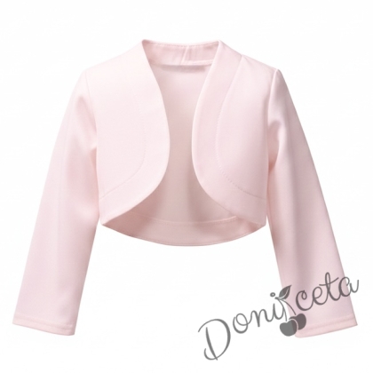  Детско болеро за момиче в прасковено Мариска 