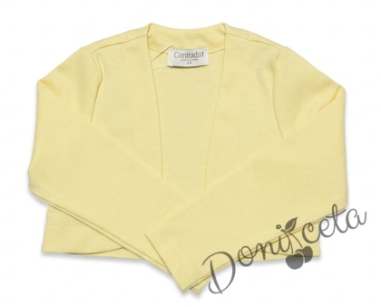 Детско болеро  за момиче в жълто Contrast