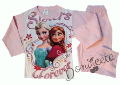 Детска пижама с Анна и Елза от Замръзналото Кралство