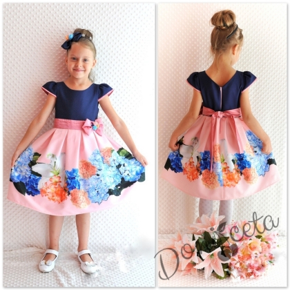 Официална детска рокля на цветя Ели