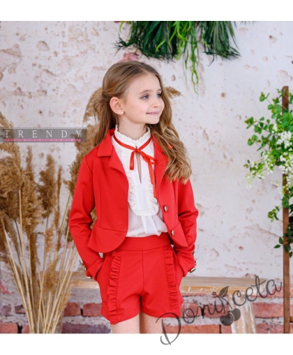 Детско сако в червено от колекция "Майки и дъщери"
