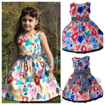 Children's dress with flowers