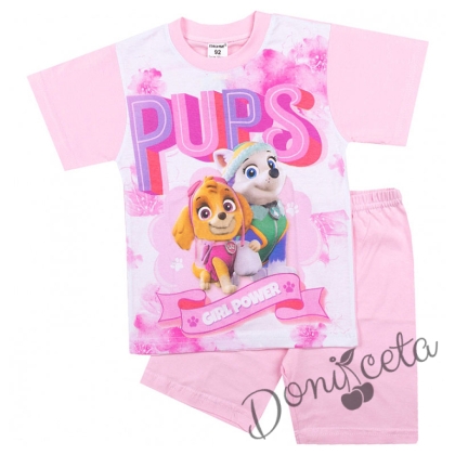 Детска пижама с Пол Патрул в розово за момиче