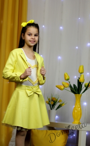 Потниче, поличка и сако в жълто