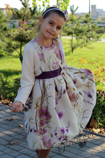 Официална детска рокля с болеро