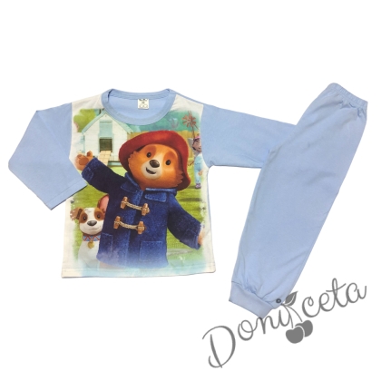 Детска пижама за момче в синьо с мечето Ппадингтън 1