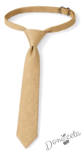Вратовръзка в цвят бежово за момиче