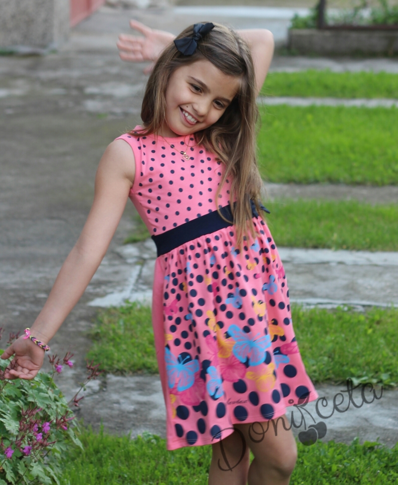 Red dress with butterflies