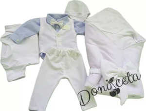 Бебешки елегантен комплект за изписване за момче в светлосиньо 7838700 1