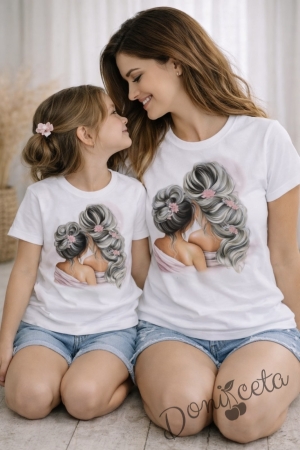 Дамска блуза с къс ръкав от колекция "Майки и дъщери"