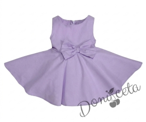 Официална или ежедневна детска рокля клош в лилаво 