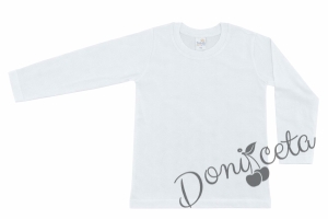 Детска изчистена бяла блузка