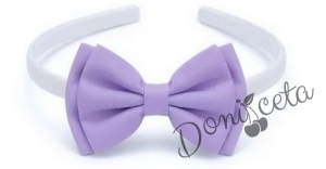 Ръчно изработена диадема в лилаво