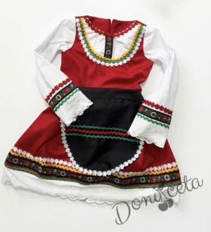Дамска или детска народна носия 22-комплект сукман с престилка с фолклорни/етно мотиви 