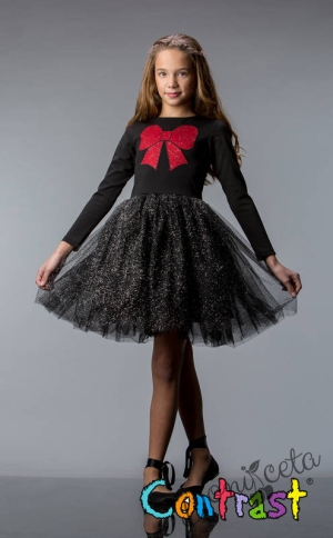  Official children's dress in red and black