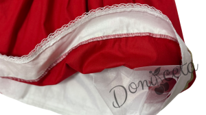 Детска рокля с дълъг ръкав в червено с фолклорни/етно мотиви тип народна носия 45621900 2