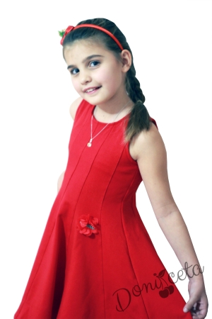 Ватирана детска рокля с пухкаво болеро