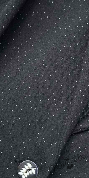 Комплект от 3 части-риза в бяло с панделка, тюлена пола Contrast и сако в черно Ким 2