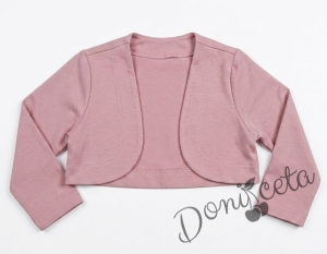 Детско болеро  за момиче в розово Contrast