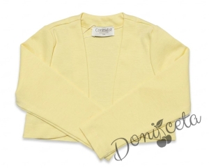 Детско болеро  за момиче в жълто Contrast