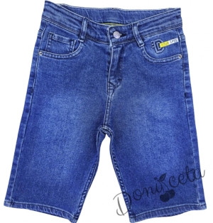 Детски къси дънки за момче в синцвят