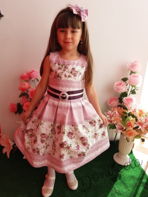 Детска рокля  с  цветя