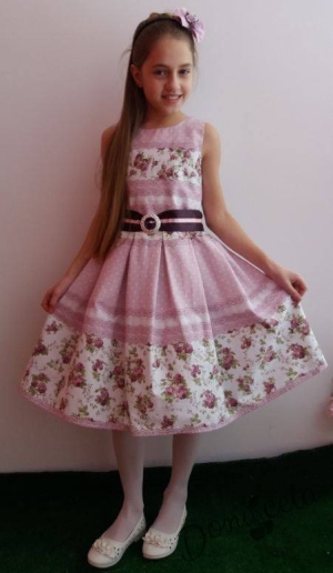 Детска рокля  с  цветя