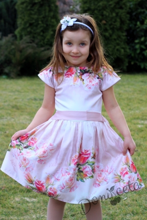 Ежедневна или официална детска рокля с цветя Петя
