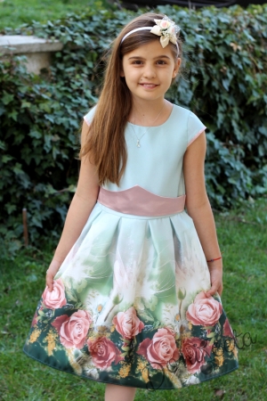 Официална детска рокля на цветя Мирка 247К
