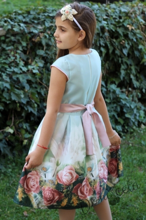 Официална детска рокля на цветя Мирка
