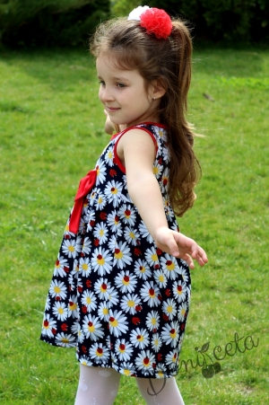 Детска рокля с болеро в червено