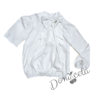 Официална детска риза в бяло