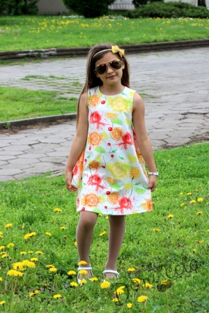 Summer dress with citrus