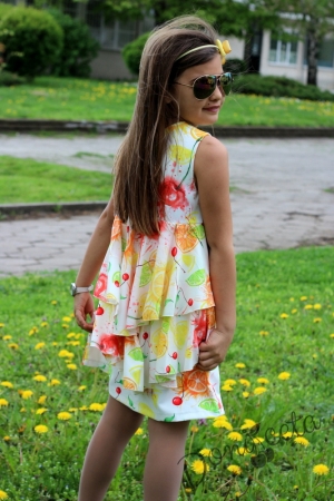 Summer dress with citrus
